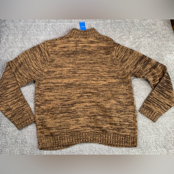Men’s Gioberti EST 1999 Brown Knit Zippered Sweater NWT Size 2XL - Picture 6 of 11